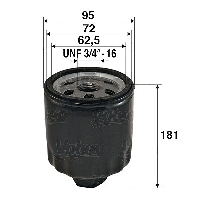 Valeo Ölfilter [Hersteller-Nr. 586056] für Volvo, VW von VALEO