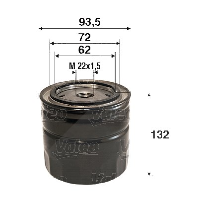 Valeo Ölfilter [Hersteller-Nr. 586115] für Citroën, Fiat, Iveco, Peugeot von VALEO