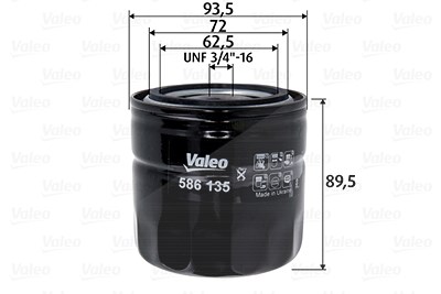 Valeo Ölfilter [Hersteller-Nr. 586135] für Ford von VALEO