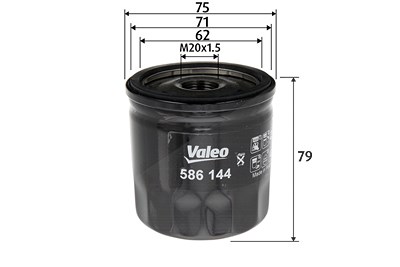 Valeo Ölfilter [Hersteller-Nr. 586144] für Mercedes-Benz, Dacia, Renault, Infiniti, Nissan von VALEO