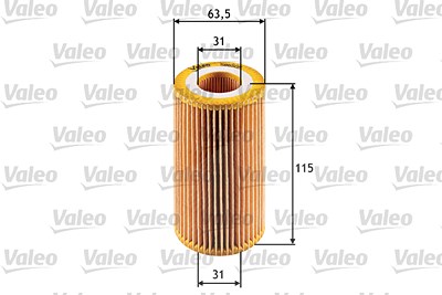 Valeo Ölfilter [Hersteller-Nr. 586505] für Opel, Saab von VALEO