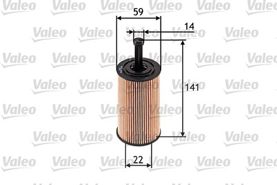 Valeo Ölfilter [Hersteller-Nr. 586509] für Citroën, Peugeot von VALEO