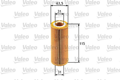 Valeo Ölfilter [Hersteller-Nr. 586511] für Alfa Romeo, Alpina, BMW, Fiat von VALEO