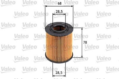 Valeo Ölfilter [Hersteller-Nr. 586528] für Alpina, BMW, Land Rover, Opel von VALEO