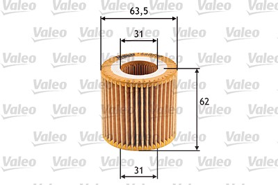 Valeo Ölfilter [Hersteller-Nr. 586536] für Seat, Skoda, VW von VALEO