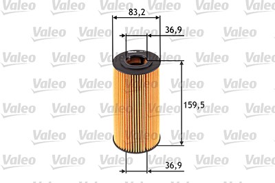 Valeo Ölfilter [Hersteller-Nr. 586537] für BMW, Land Rover, Opel, Vauxhall von VALEO