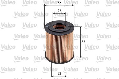 Valeo Ölfilter [Hersteller-Nr. 586542] für Chrysler, Mini von VALEO