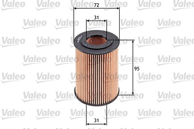 Valeo Ölfilter [Hersteller-Nr. 586548] für Chrysler, Jeep, Mercedes-Benz von VALEO