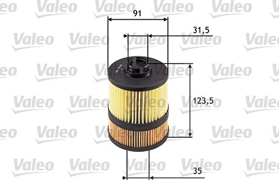 Valeo Ölfilter [Hersteller-Nr. 586549] für Opel, Renault, Saab von VALEO