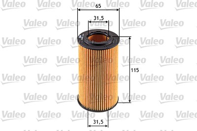 Valeo Ölfilter [Hersteller-Nr. 586550] für Honda von VALEO