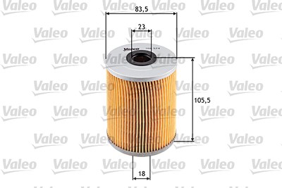 Valeo Ölfilter [Hersteller-Nr. 586574] für Ford, VW von VALEO