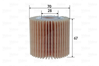 Valeo Ölfilter [Hersteller-Nr. 586606] für Toyota von VALEO