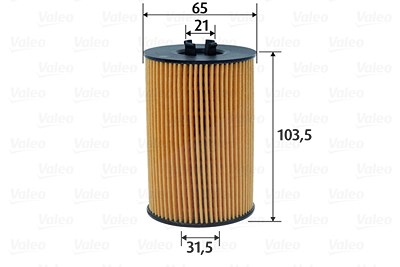 Valeo Ölfilter [Hersteller-Nr. 586617] für Audi, Man, Seat, Skoda, VW von VALEO