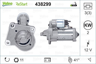 Valeo Starter [Hersteller-Nr. 438299] für Ford von VALEO