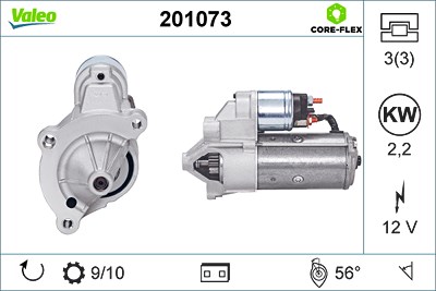 Valeo Starter [Hersteller-Nr. 201073] für Citroën, Fiat, Peugeot von VALEO