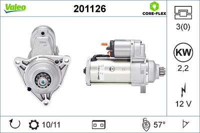 Valeo Starter [Hersteller-Nr. 201126] für VW von VALEO