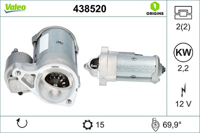 Valeo Starter [Hersteller-Nr. 438520] für Mercedes-Benz von VALEO