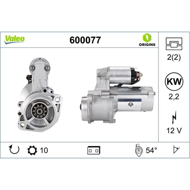 Valeo Starter Hyundai H-1 Porter Kia Sorento von VALEO