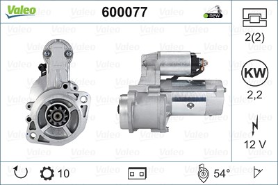 Valeo Starter 2,2 kW [Hersteller-Nr. 600077] für Hyundai, Kia von VALEO