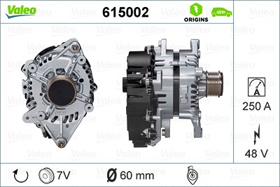 Valeo Startergenerator [Hersteller-Nr. 615002] für Kia, Hyundai von VALEO