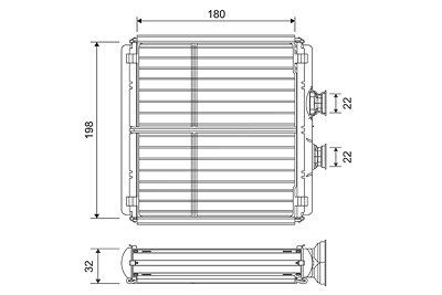 Valeo Wärmetauscher, Innenraumheizung [Hersteller-Nr. 811508] für Mercedes-Benz von VALEO