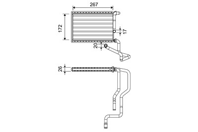 Valeo Wärmetauscher, Innenraumheizung [Hersteller-Nr. 811579] für Honda von VALEO