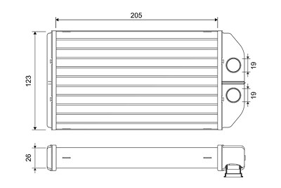 Valeo Wärmetauscher, Innenraumheizung [Hersteller-Nr. 811581] für Toyota von VALEO