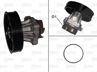 Valeo Wasserpumpe [Hersteller-Nr. 506716] für Alfa Romeo, Chevrolet, Fiat, Lancia, Opel, Suzuki von VALEO