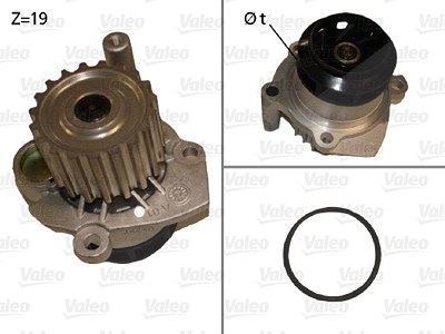 Valeo Wasserpumpe [Hersteller-Nr. 506700] für Audi, Ford, Seat, Skoda, VW von VALEO