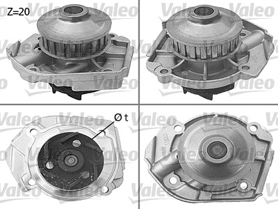 Valeo Wasserpumpe [Hersteller-Nr. 506397] für Autobianchi, Fiat, Lancia von VALEO