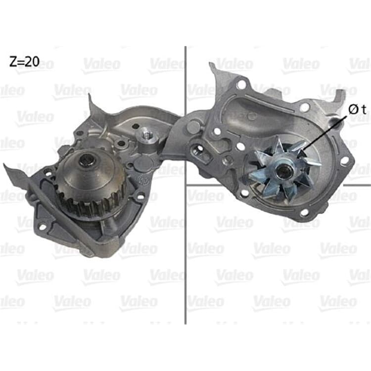 Valeo Wasserpumpe Dacia Solenza Renault Clio Kangoo Megane Thalia von VALEO