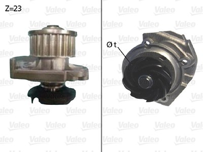 Valeo Wasserpumpe [Hersteller-Nr. 506686] für Fiat, Lancia von VALEO