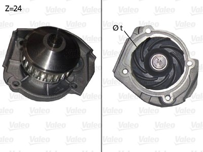 Valeo Wasserpumpe [Hersteller-Nr. 506640] für Fiat, Lancia von VALEO