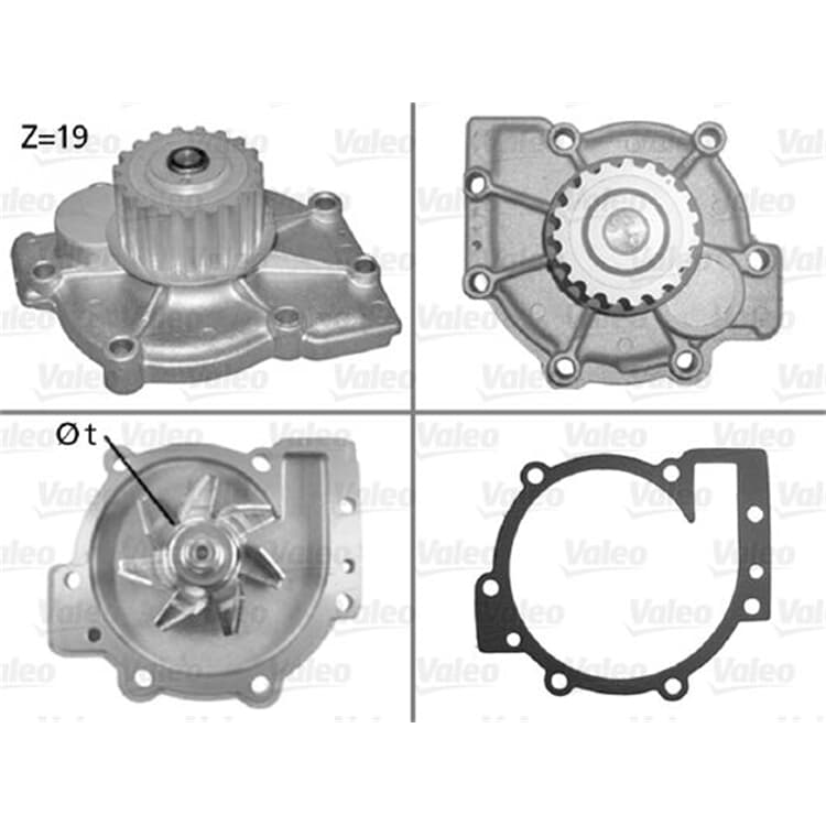 Valeo Wasserpumpe Ford Renault Volvo von VALEO