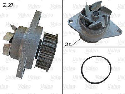 Valeo Wasserpumpe [Hersteller-Nr. 506385] für Seat, Skoda, VW von VALEO