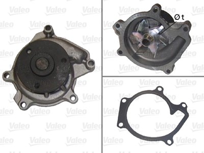 Valeo Wasserpumpe [Hersteller-Nr. 506707] für Daihatsu, Subaru, Toyota von VALEO