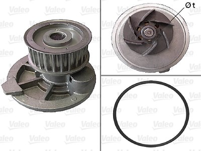 Valeo Wasserpumpe [Hersteller-Nr. 506856] für Chevrolet, Gm Korea, Opel, Vauxhall von VALEO