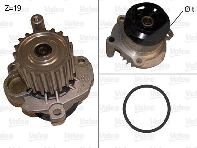 Valeo Wasserpumpe [Hersteller-Nr. 506873] für Audi, Seat, Skoda, VW von VALEO