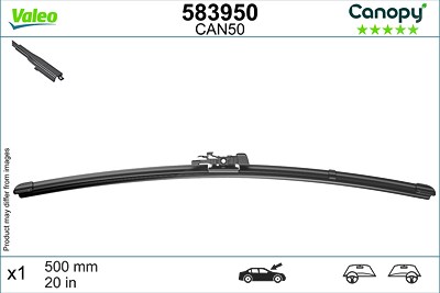 Valeo Wischblatt [Hersteller-Nr. 583950] für Land Rover, Mini, Porsche, BMW, Ford von VALEO