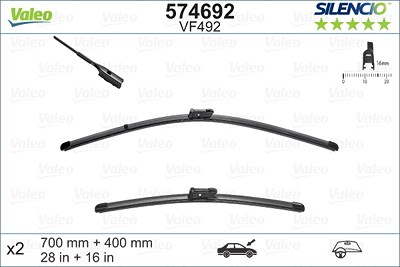 Valeo Wischblatt [Hersteller-Nr. 574692] für Seat, VW von VALEO