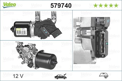 Valeo Wischermotor [Hersteller-Nr. 579740] für Citroën von VALEO