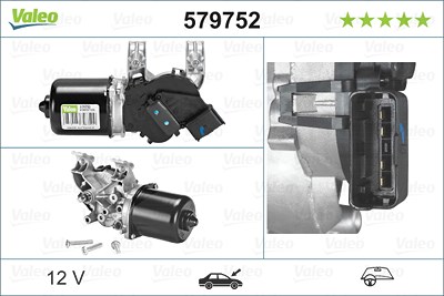 Valeo Wischermotor [Hersteller-Nr. 579752] für Citroën von VALEO