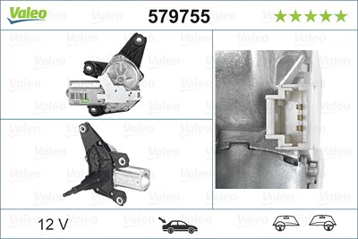 Valeo Wischermotor [Hersteller-Nr. 579755] für Renault von VALEO