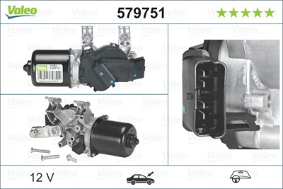 Valeo Wischermotor [Hersteller-Nr. 579751] für Nissan von VALEO