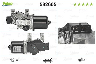 Valeo Wischermotor [Hersteller-Nr. 582605] für Renault von VALEO