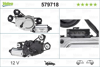 Valeo Wischermotor [Hersteller-Nr. 579718] für Seat von VALEO