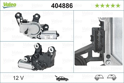 Valeo Wischermotor [Hersteller-Nr. 404886] für Seat, Skoda, VW von VALEO