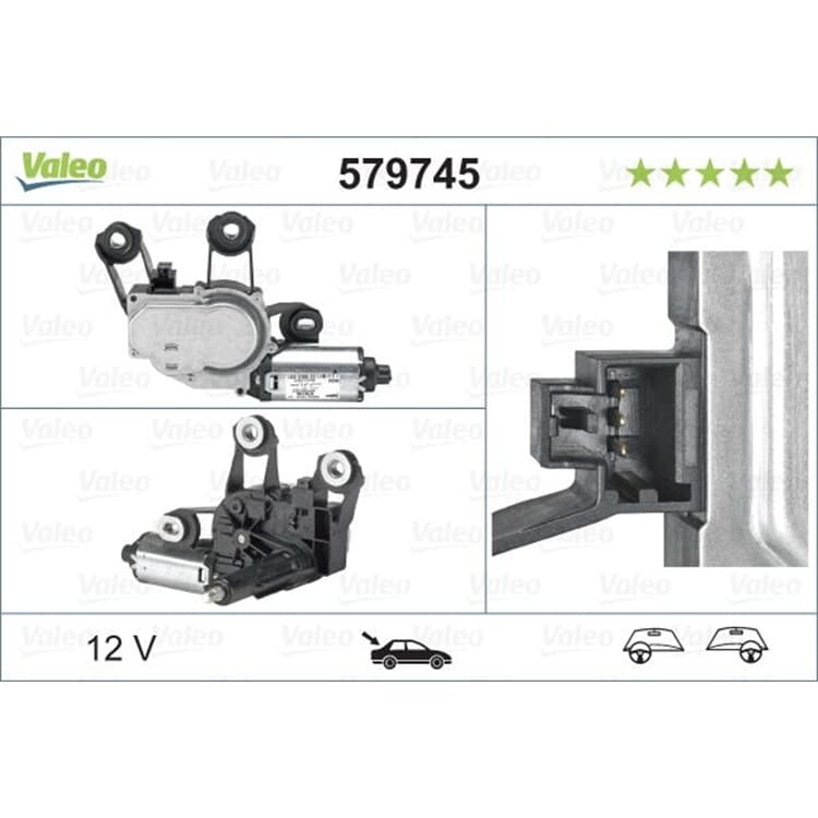 Valeo Wischermotor hinten Land Rover Freelander von VALEO