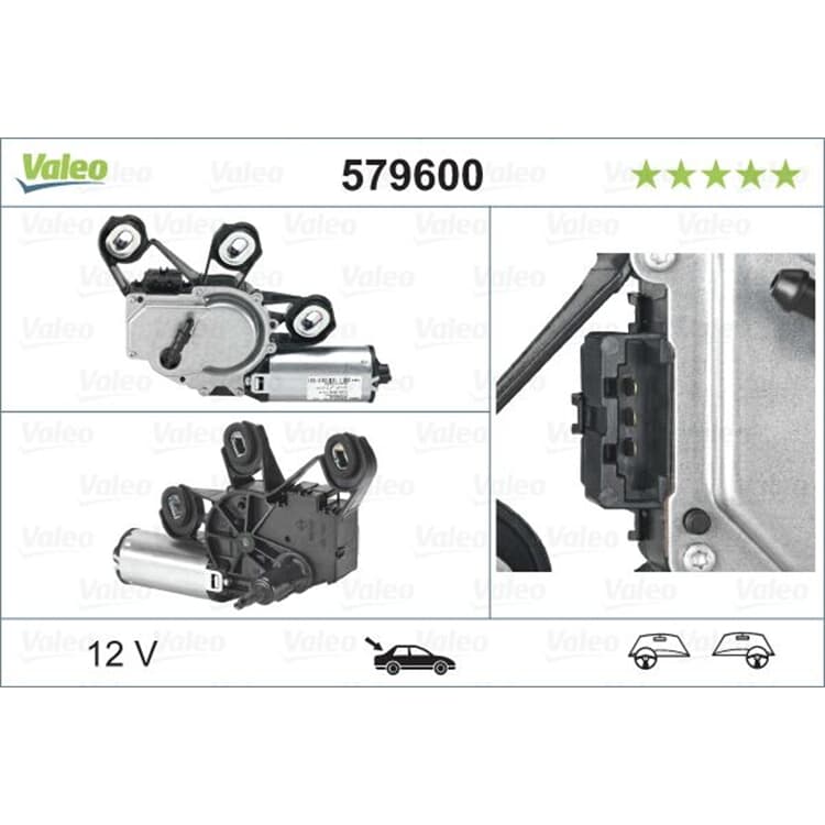 Valeo Wischermotor hinten Mercedes C-Klasse von VALEO