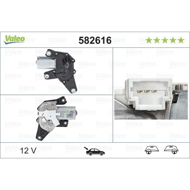 Valeo Wischermotor hinten Renault Clio Modus Twingo von VALEO